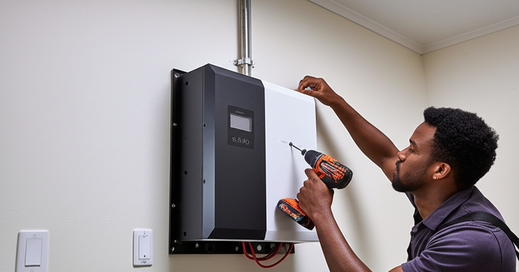 Battery installation