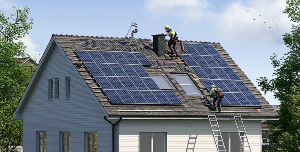 Solar panel installation